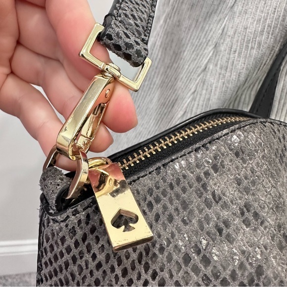 Kate Spade Parliament Square Exotic Savannah Satchel Bag In Snakeskin - Picture 10 of 16